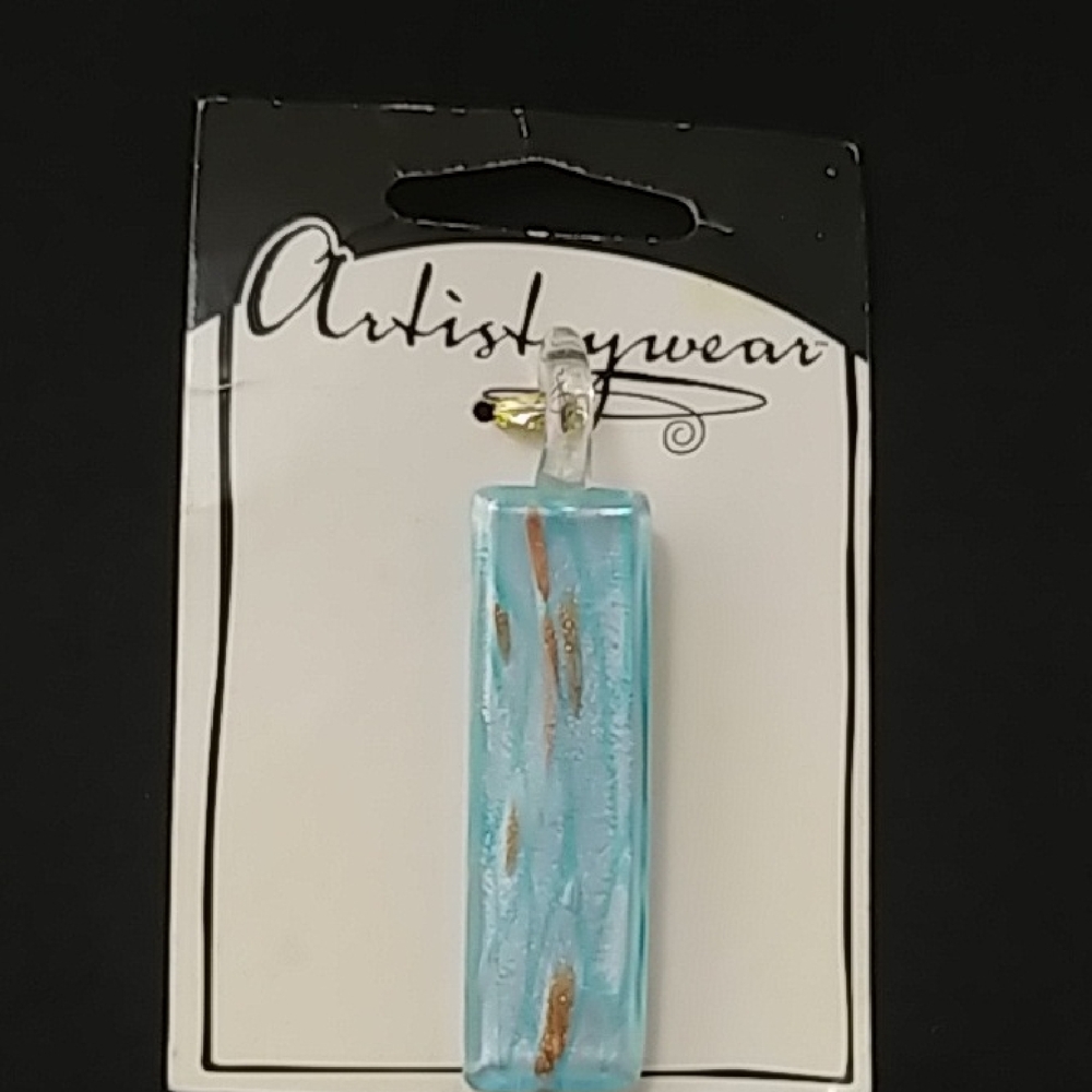 Artistrywear Blue Glass Pendant